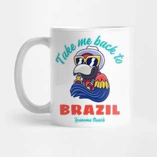 Ipanema Beach Brazil Vacation Rio De Janeiro Mug